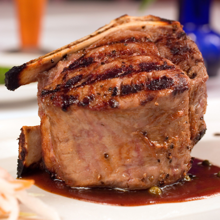 A rare bone-in expression of filet