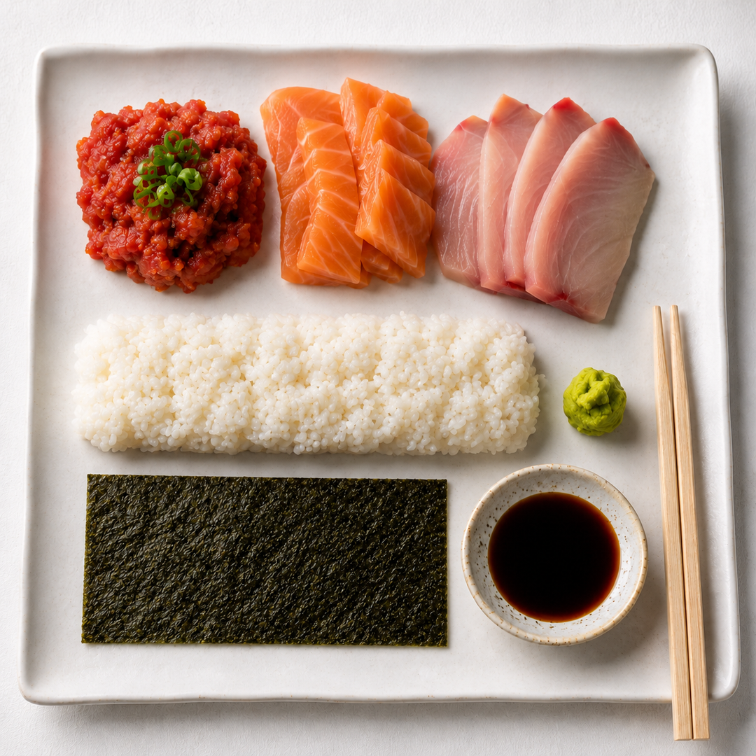 Deconstructed Sushi Hand Roll Trio