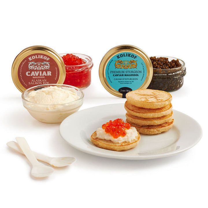 Sturgeon Caviar / Alaskan Salmon Roe Gift Set