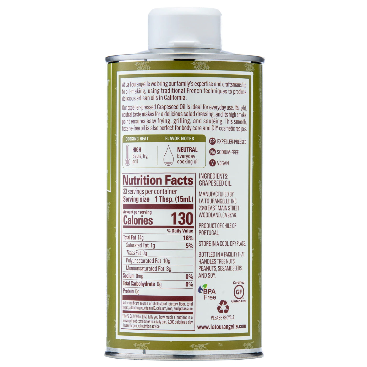 Grapeseed Oil (500ml)