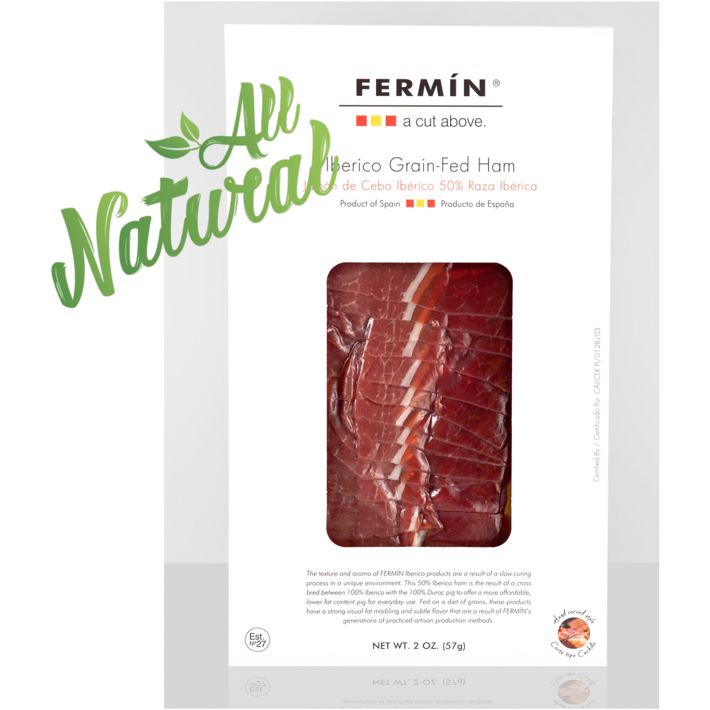 50% Iberico Grain-Fed Ham Sliced (2 oz)