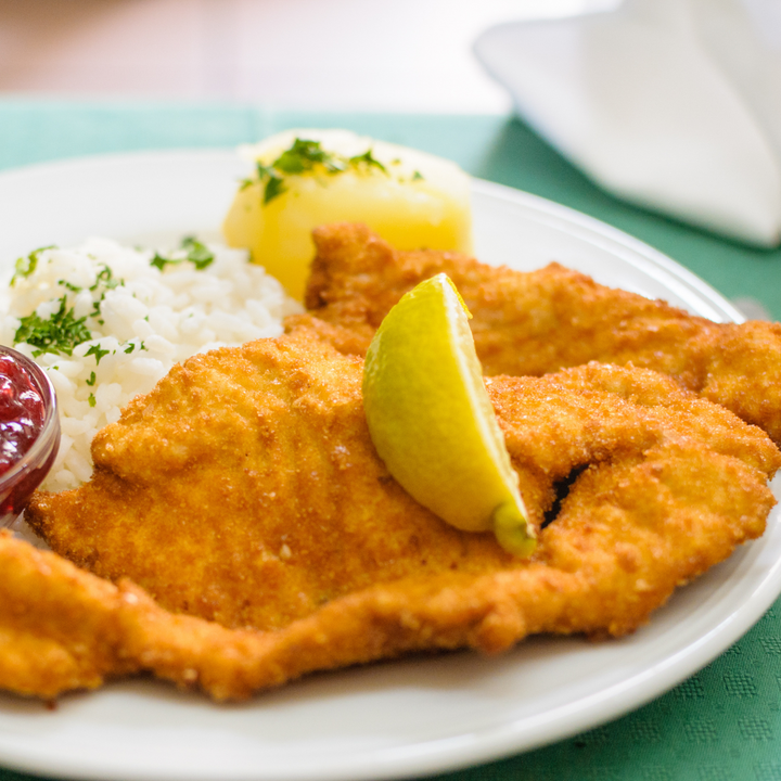 Austrian Style Veal Scallopini Schnitzel