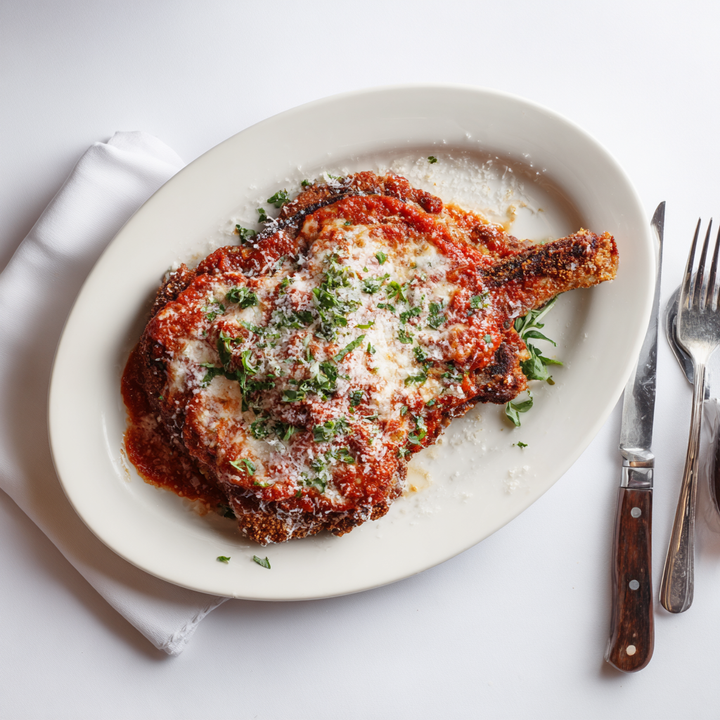 Prime Bone-in Giant Veal Parmesan Chop