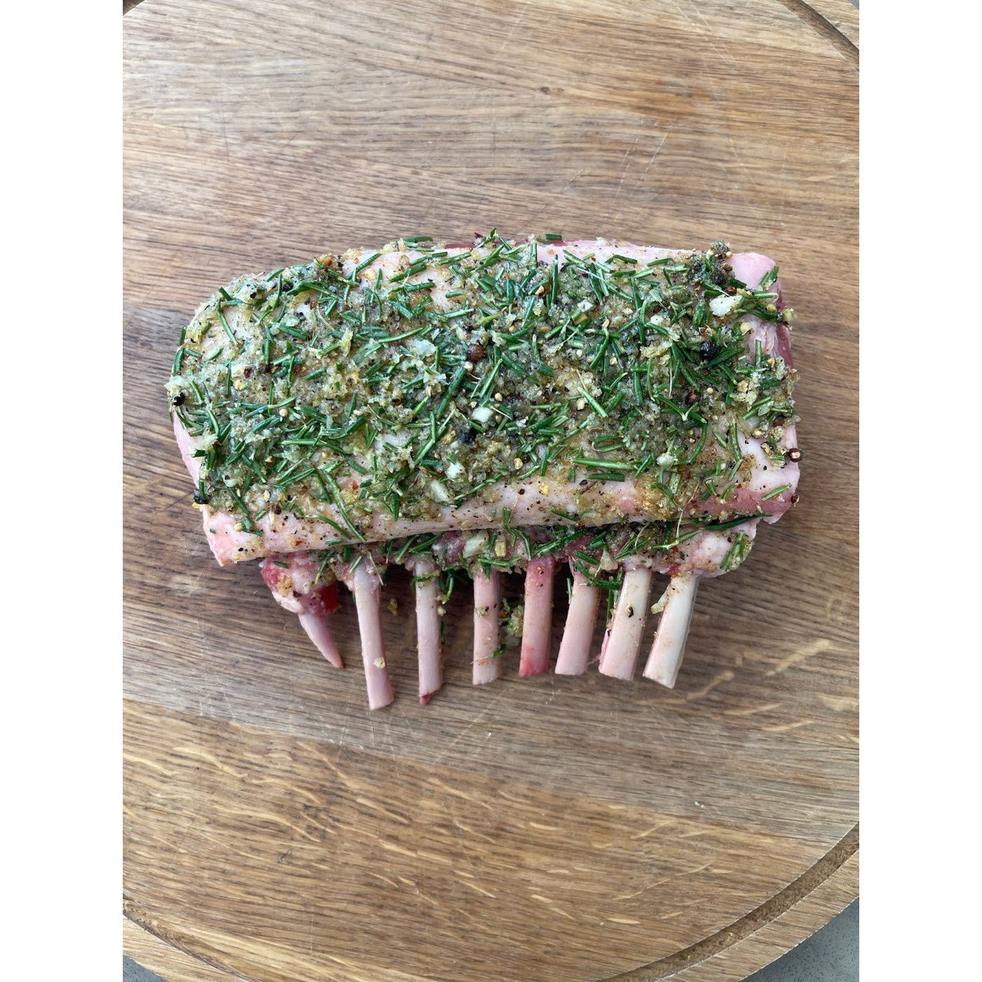 New Zealand Grass-Fed Lamb Rack  CAP OFF (approx. 1lb)