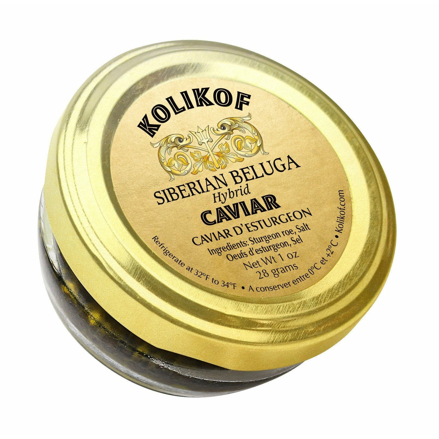 Siberian Beluga Hybrid Caviar (1oz. - 2.2lbs)