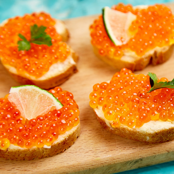 Best Trout roe (red caviar is at Kolikof.com
