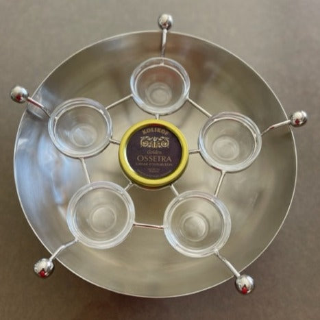 6-bowl Caviar Server (for 28g, 50g, and 100g Caviar tins)