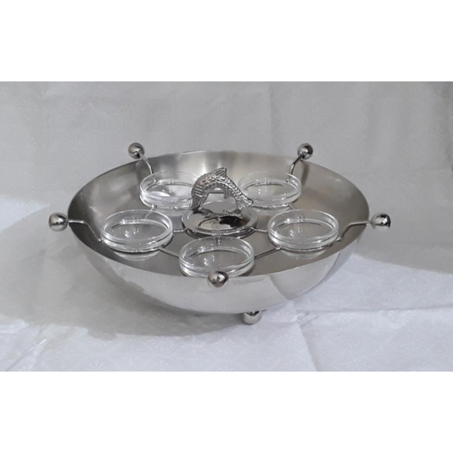 5-bowl Caviar Server